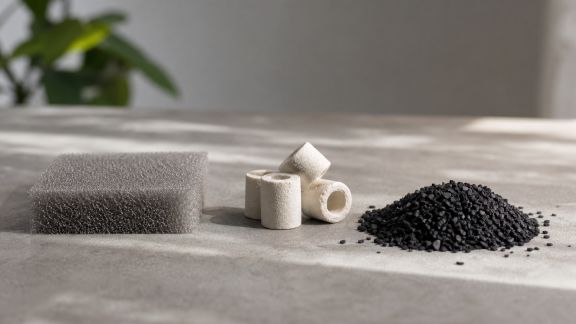 Comparatif : mousse, céramique ou charbon actif, que choisir ?